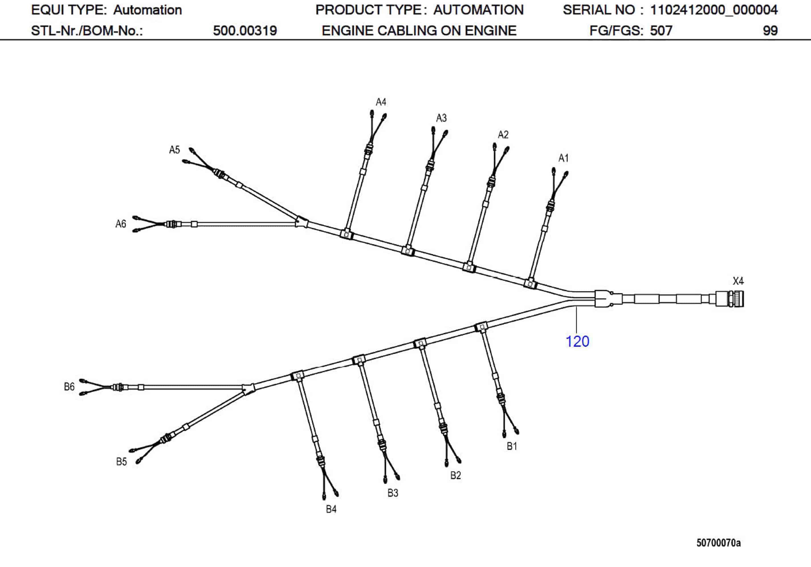 MTU 5275305022 Technical Engineering Exploded View