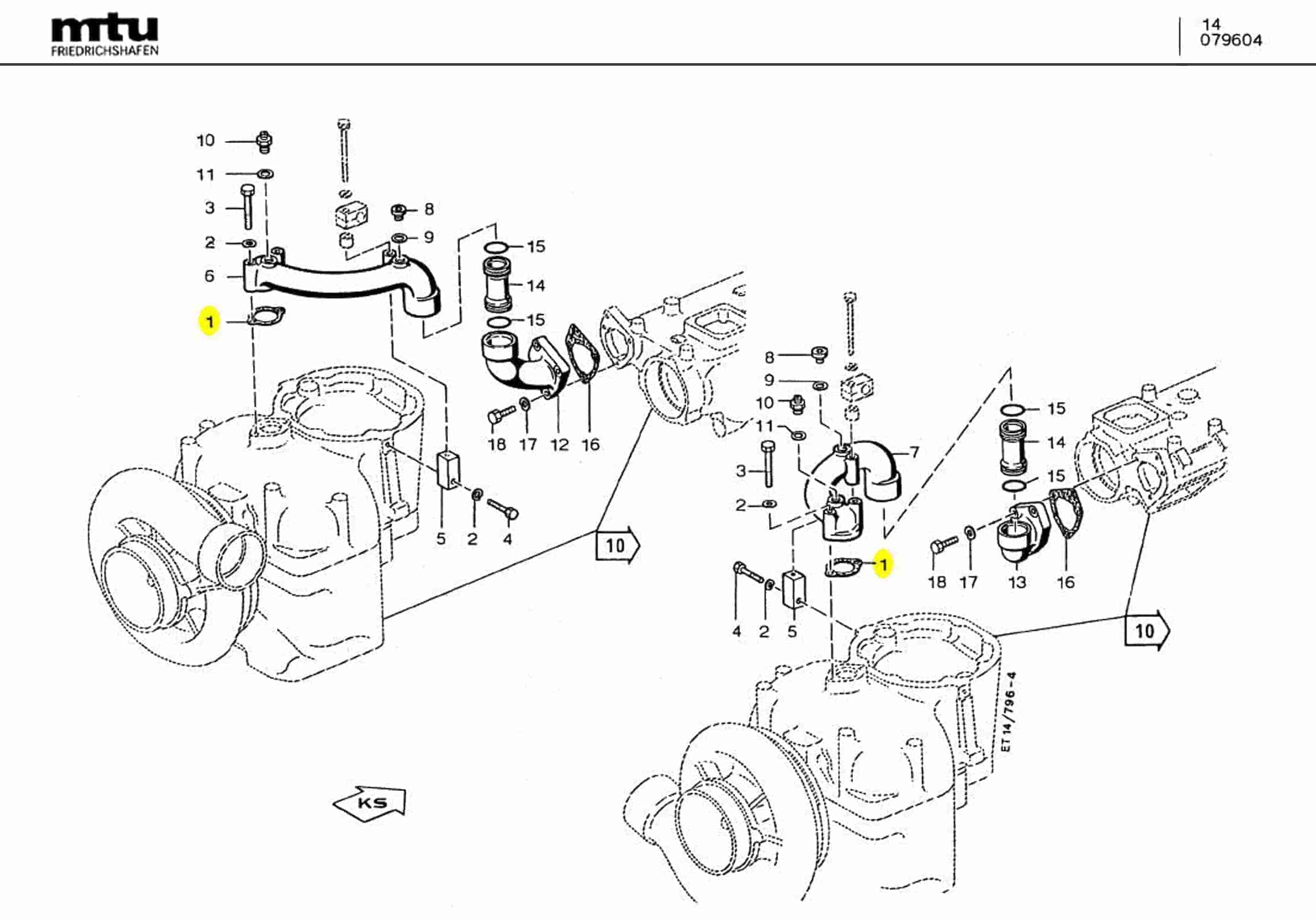 MTU 5532031280 Technical Engineering Exploded View