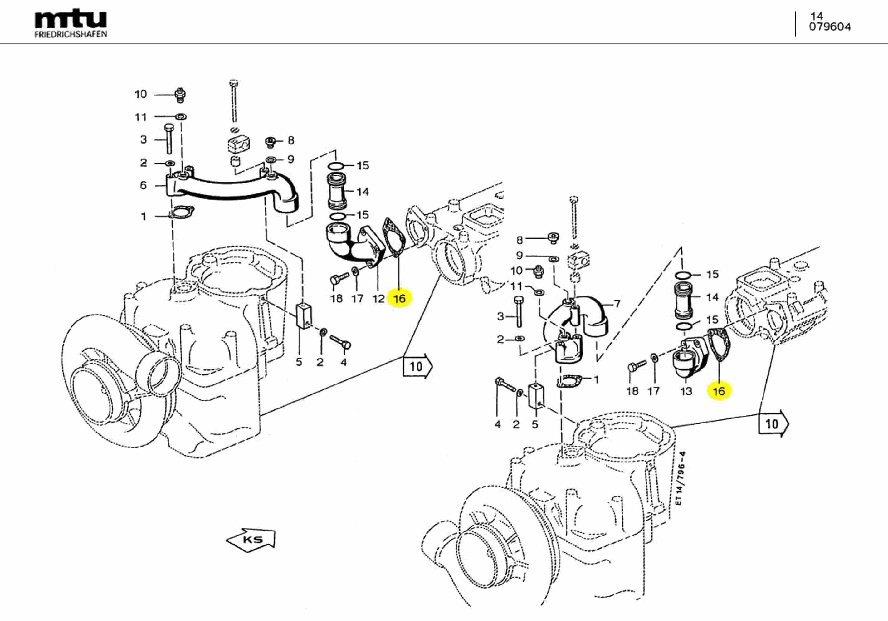 MTU 5532031580 Technical Engineering Exploded View