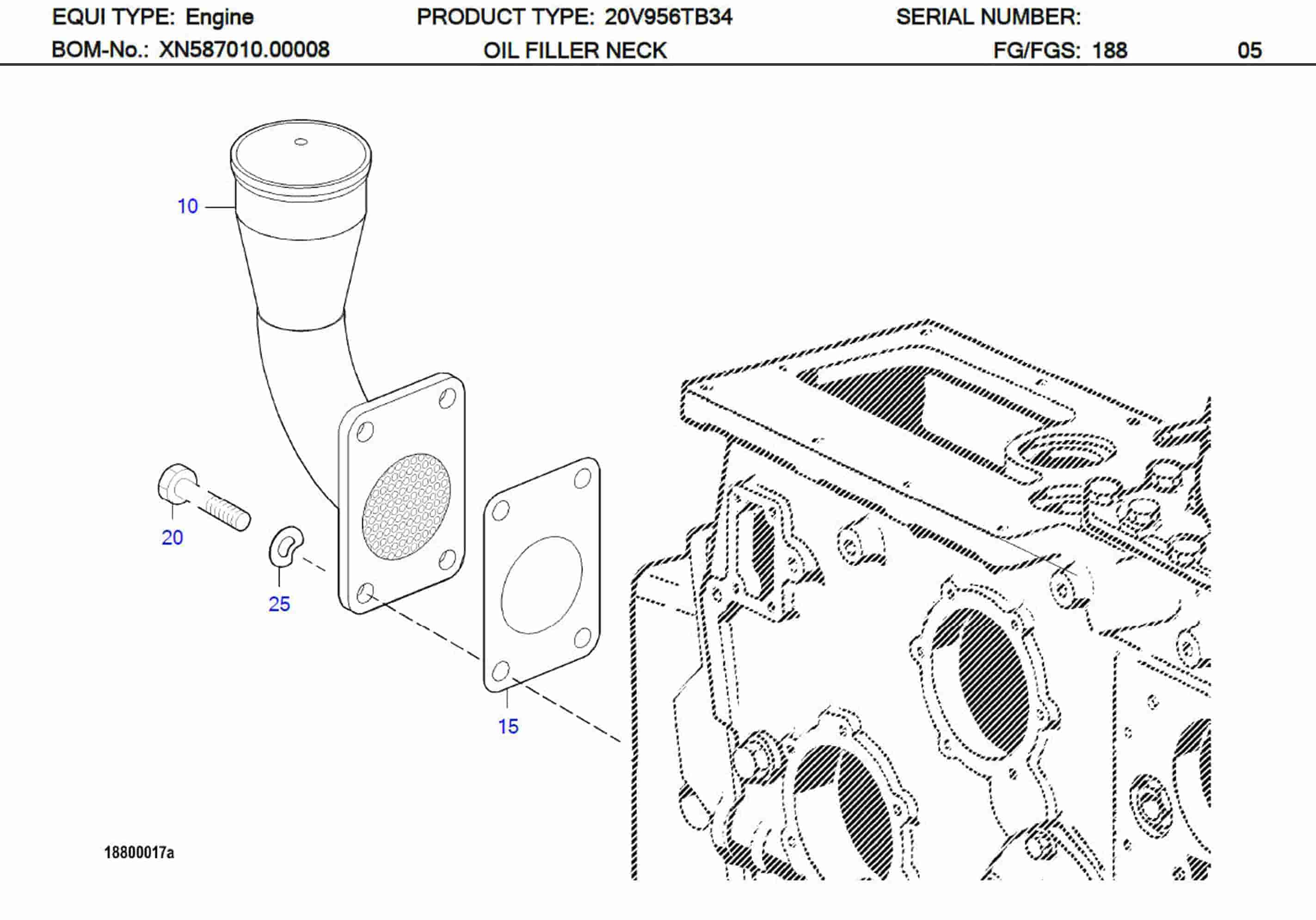 MTU 5840150980 Technical Engineering Exploded View