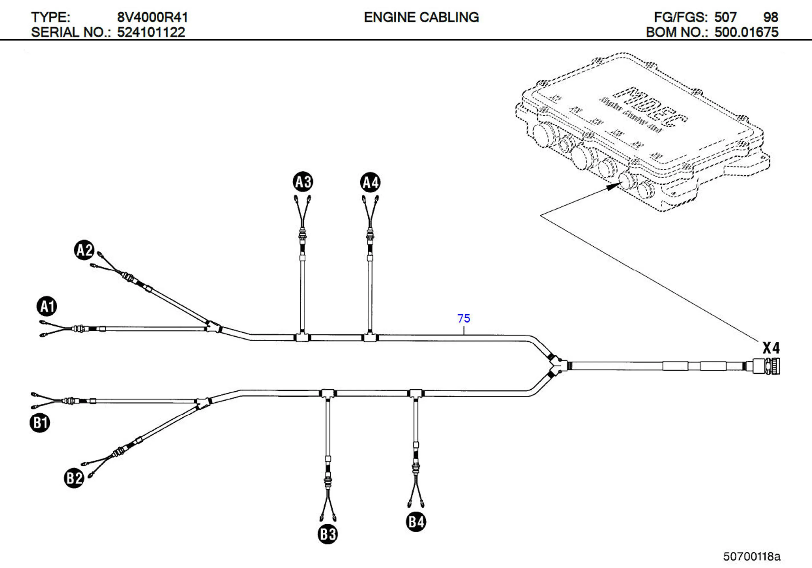 MTU 5275304522 Technical Engineering Exploded View