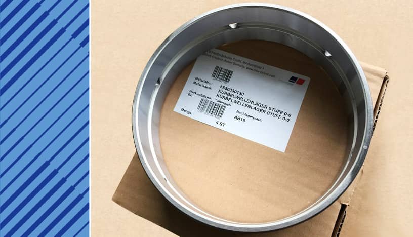 MTU 396 Parts | 5550330130 | CRANKSHAFT BEARING   SIZE 0-0