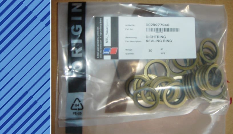 MTU 396 Parts | 0029977940 | SEALING RING