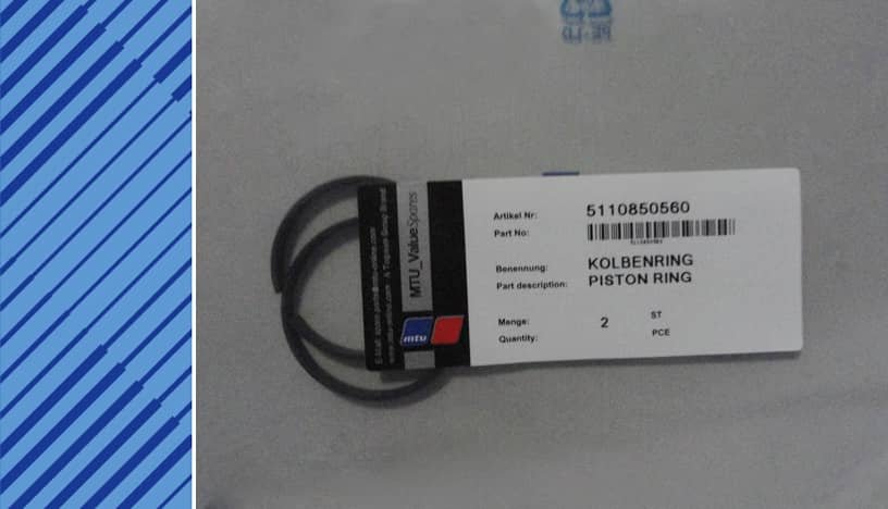 MTU 396 Parts | 5110850560 | PISTON RING