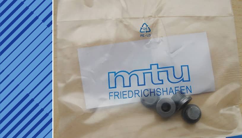 MTU 396 Parts | 000908016001 | THREADED PLUG
