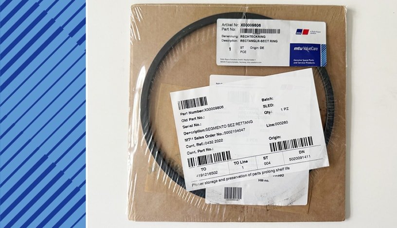 MTU 4000 Parts | X00009806 | RECTANGLR-SECT RING