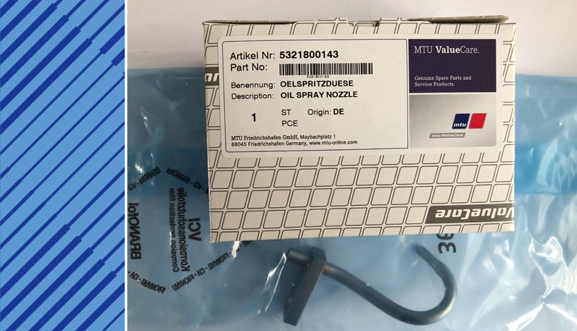 MTU 2000 Parts | 5321800143 | OIL SPRAY NOZZLE