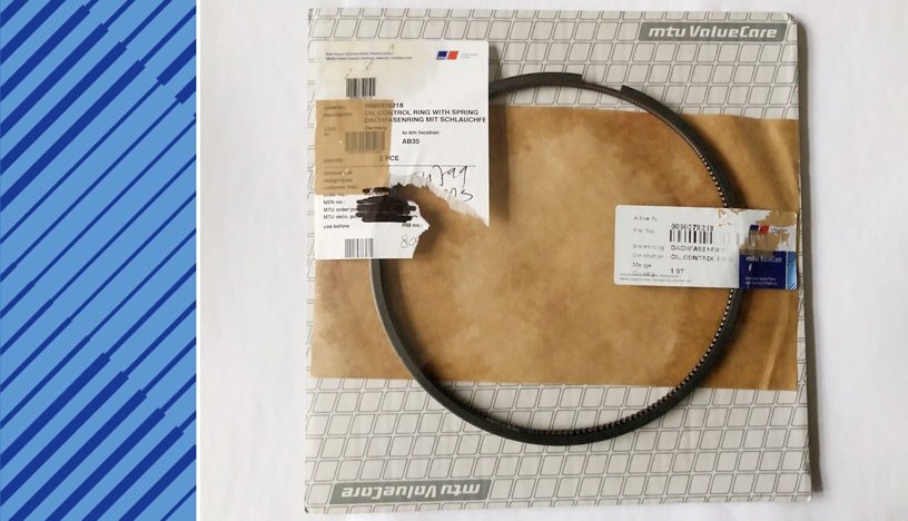 MTU 595 Parts | 0090378218 | OIL CONTROL RING     WITH SPRING