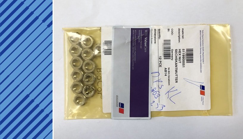 MTU 396 Parts | 5119900051 | HEX NUT