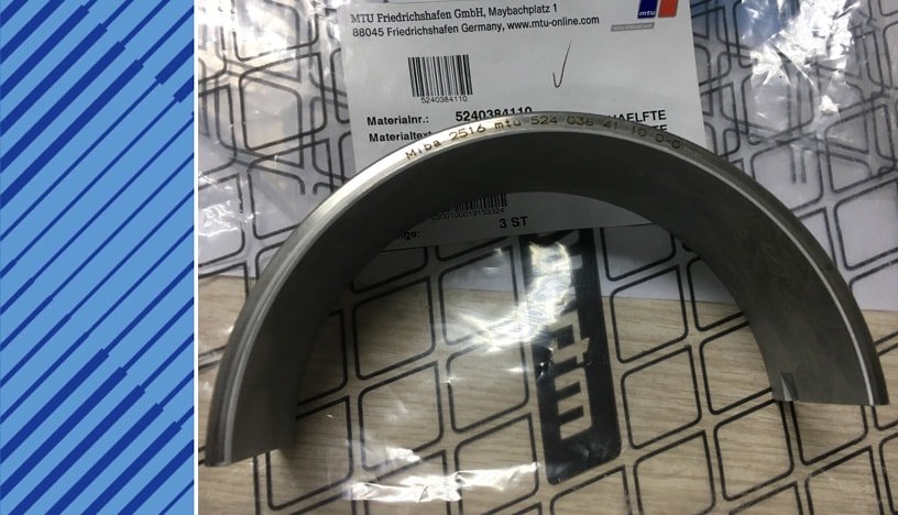 MTU 4000 Parts | 5240384110 | CONROD BEARING UPPER HALF