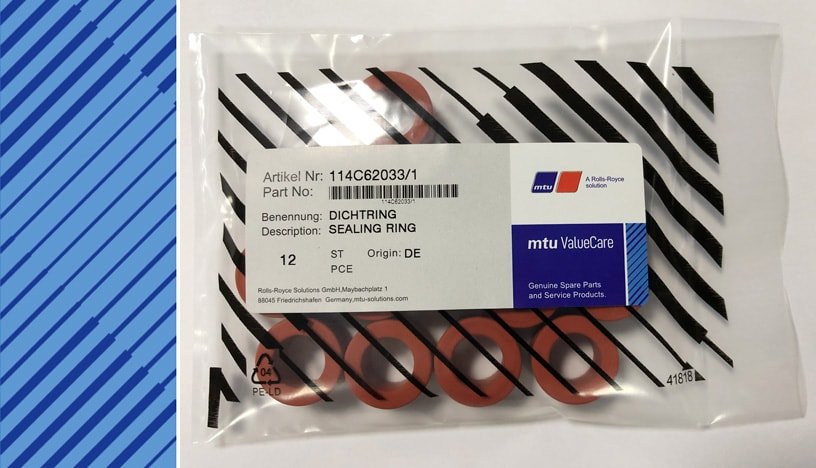 MTU 956/1163 Parts | 114C62033/1 | SEALING RING