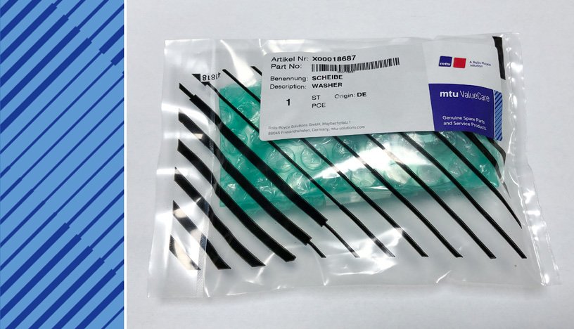 MTU 396 SPARE PARTS | X00018687 | WASHER