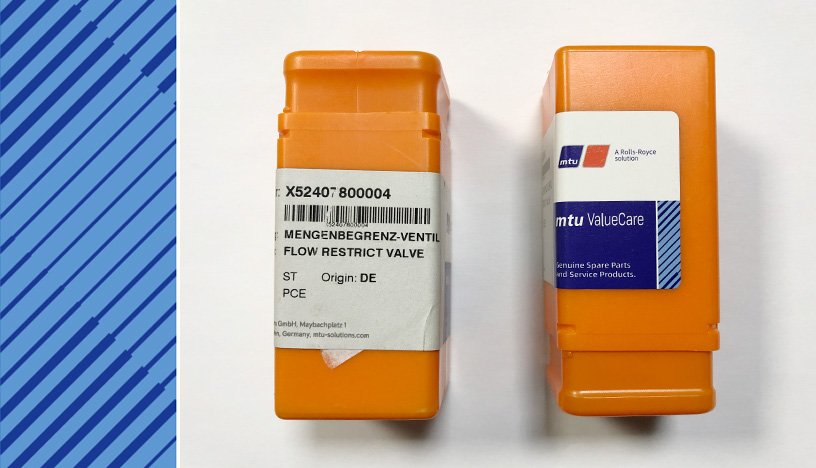 MTU 4000 Parts | X52407800004 | FLOW RESTRICT VALVE