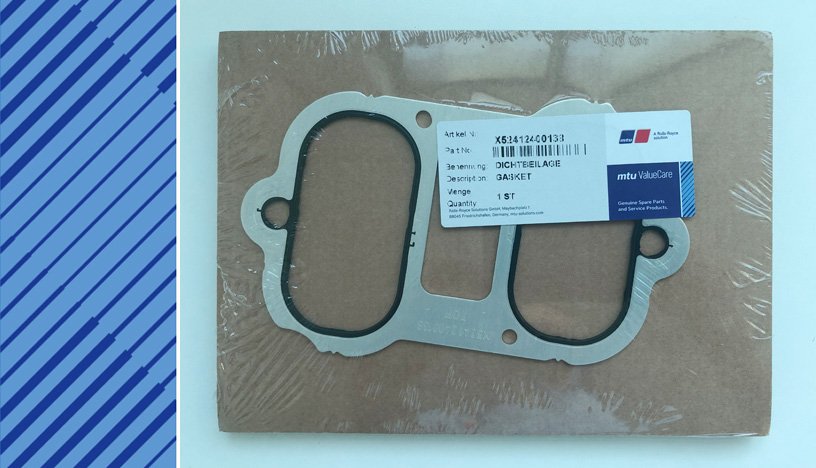 MTU 4000 GAS PARTS | X52412400138 | GASKET