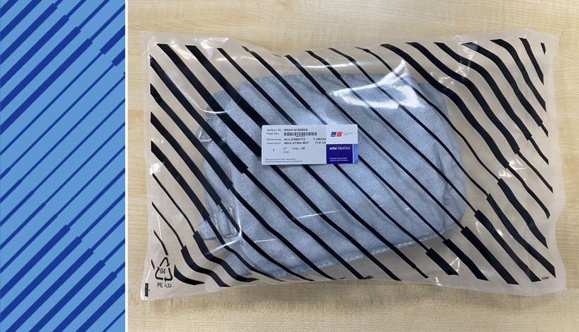 MTU 4000 GAS PARTS | X52414700025 | INSULATING MAT       FOR EXH PIPE BELLOW