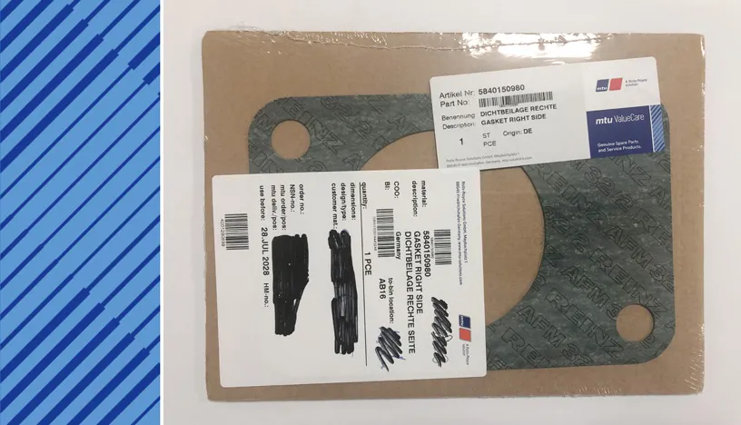 MTU 956 PARTS | 5840150980 | GASKET               RIGHT SIDE